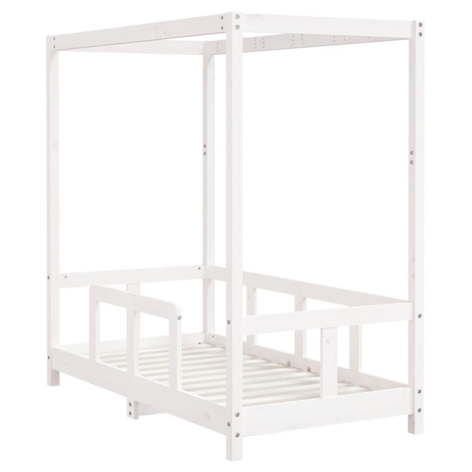 Estructura de cama para niños madera de pino blanco 70x140