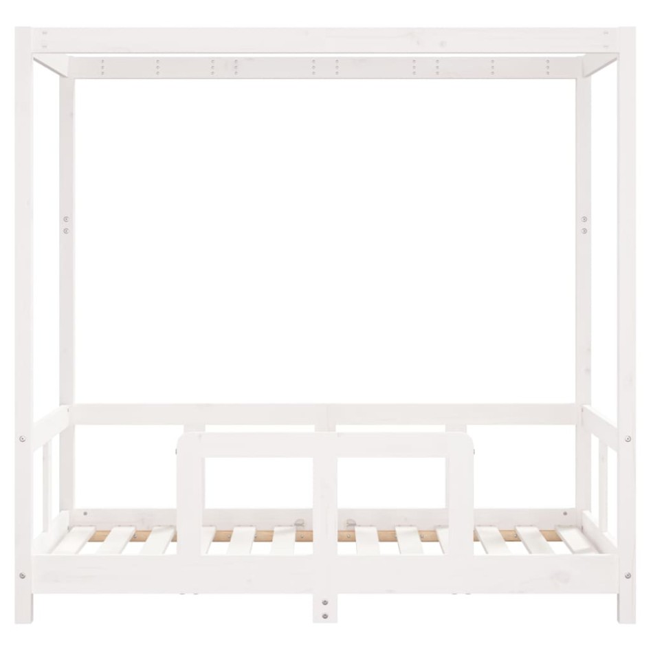 Estructura de cama para niños madera de pino blanco 70x140