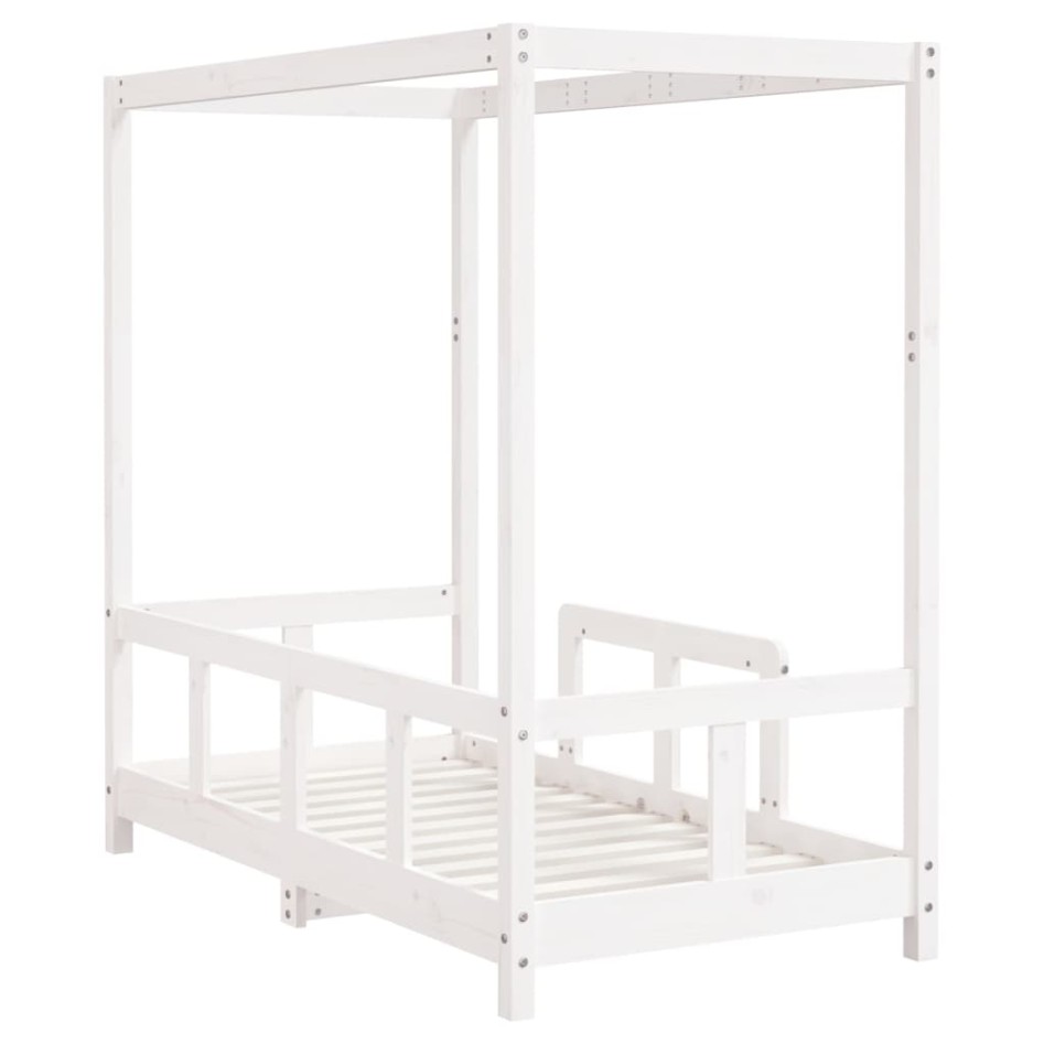Estructura de cama para niños madera de pino blanco 70x140