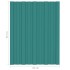 Panel para tejado acero galvanizado verde 36 unidades 60x45