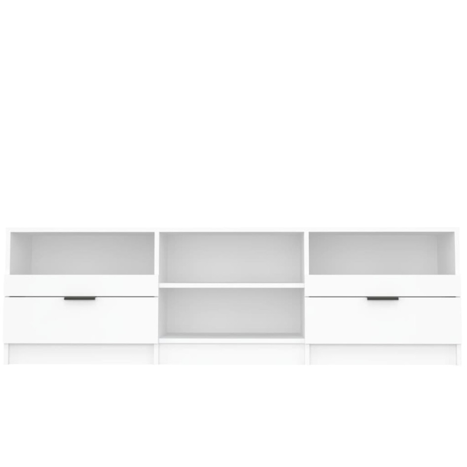 Mueble para TV madera contrachapada blanco 150x33,5x45