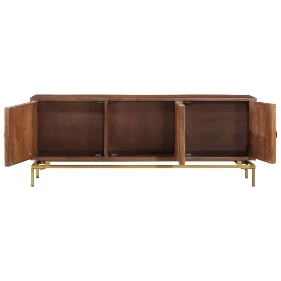 Mueble de TV de madera maciza de mango 120x30x46