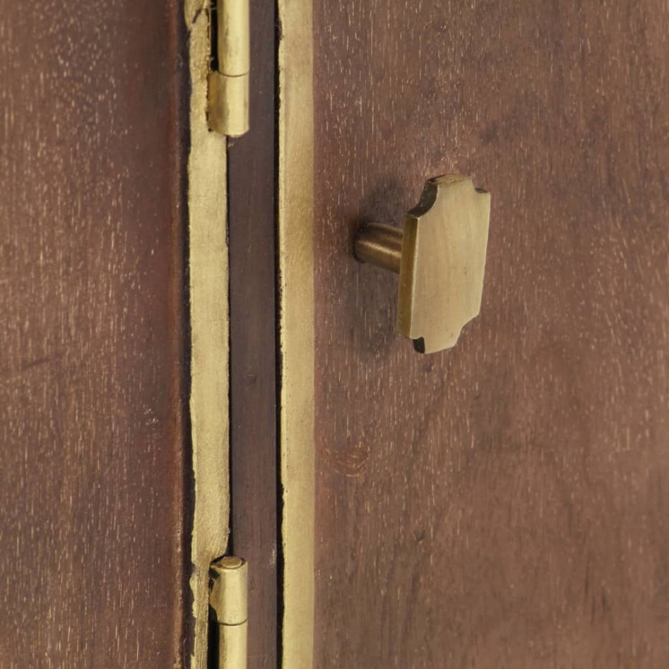 Mueble de TV de madera maciza de mango 120x30x46