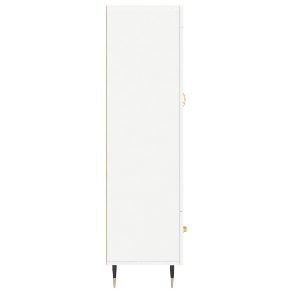 Aparador alto madera de ingeniería blanco 69,5x31x115