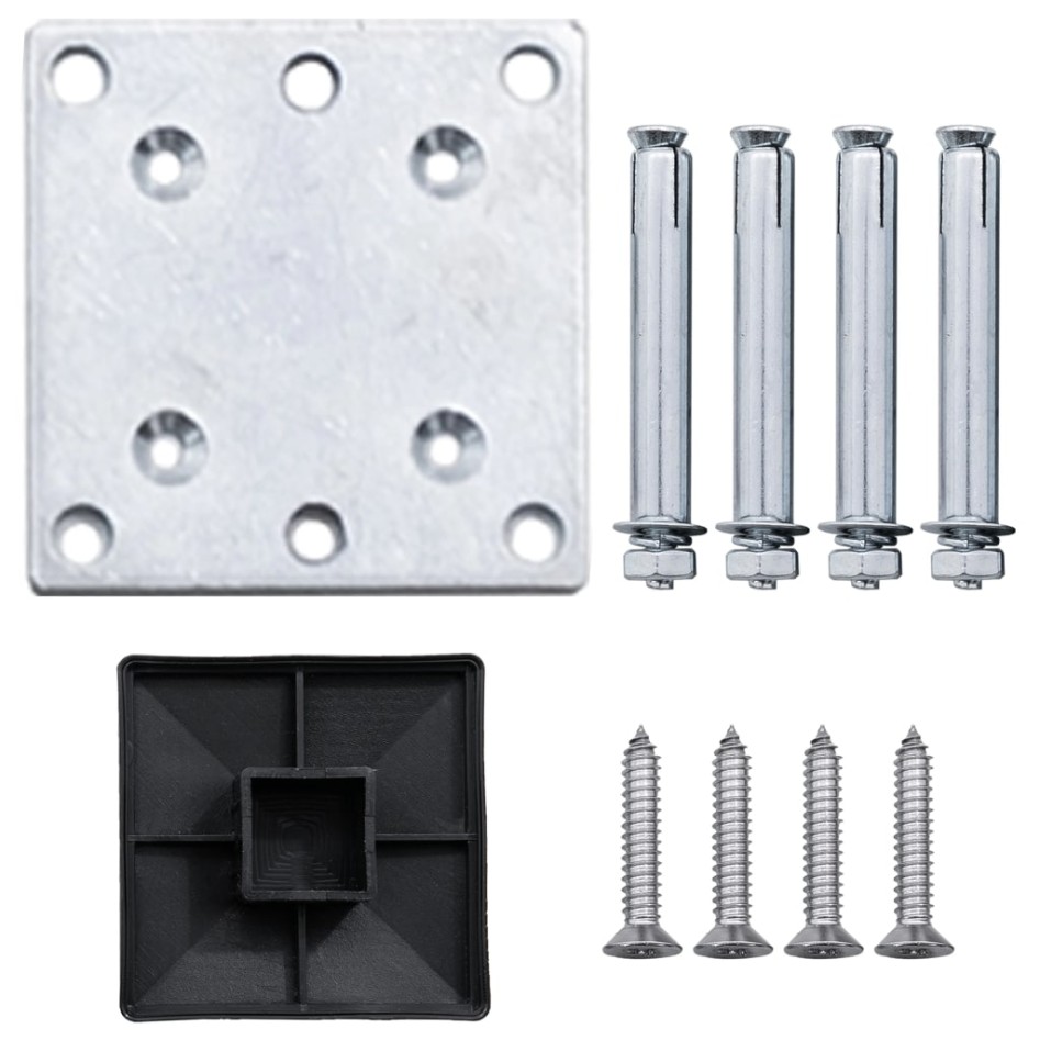 Panel de valla WPC marrón 95x(105-180)