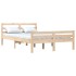 Estructura de cama de madera maciza 140x190