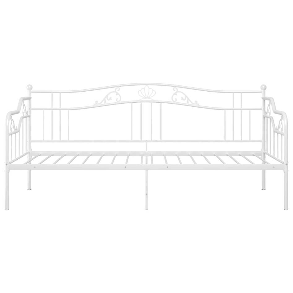 Estructura de sofá cama de metal blanco 90x200