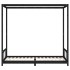 Estructura de cama para niños madera de pino negro 90x200