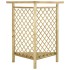 Pérgola esquinera con banco madera pino impregnada
