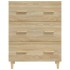 Aparador de madera contrachapada roble Sonoma 70x34x90