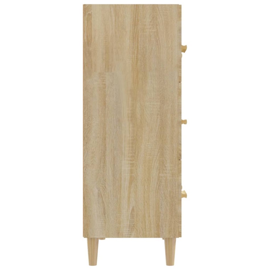 Aparador de madera contrachapada roble Sonoma 70x34x90