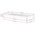 Estructura de cama individual madera maciza gris 75x190
