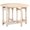 Mesa de comedor redonda de madera maciza de mango 110x76 cm