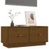 Mueble de TV madera maciza de pino marrón miel 80x34x35