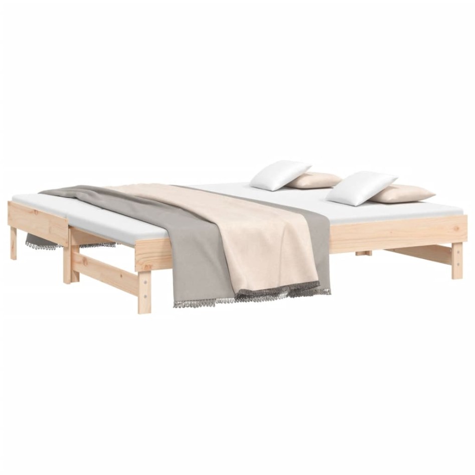 Sofá cama extraíble madera maciza de pino 2x(90x190)