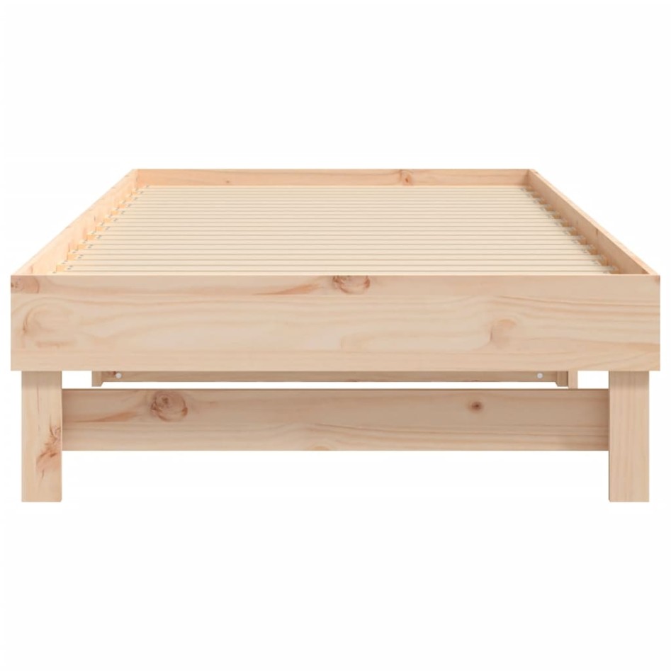 Sofá cama extraíble madera maciza de pino 2x(90x190)