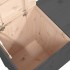 Baúl para la colada madera maciza de pino gris 88,5x44x76