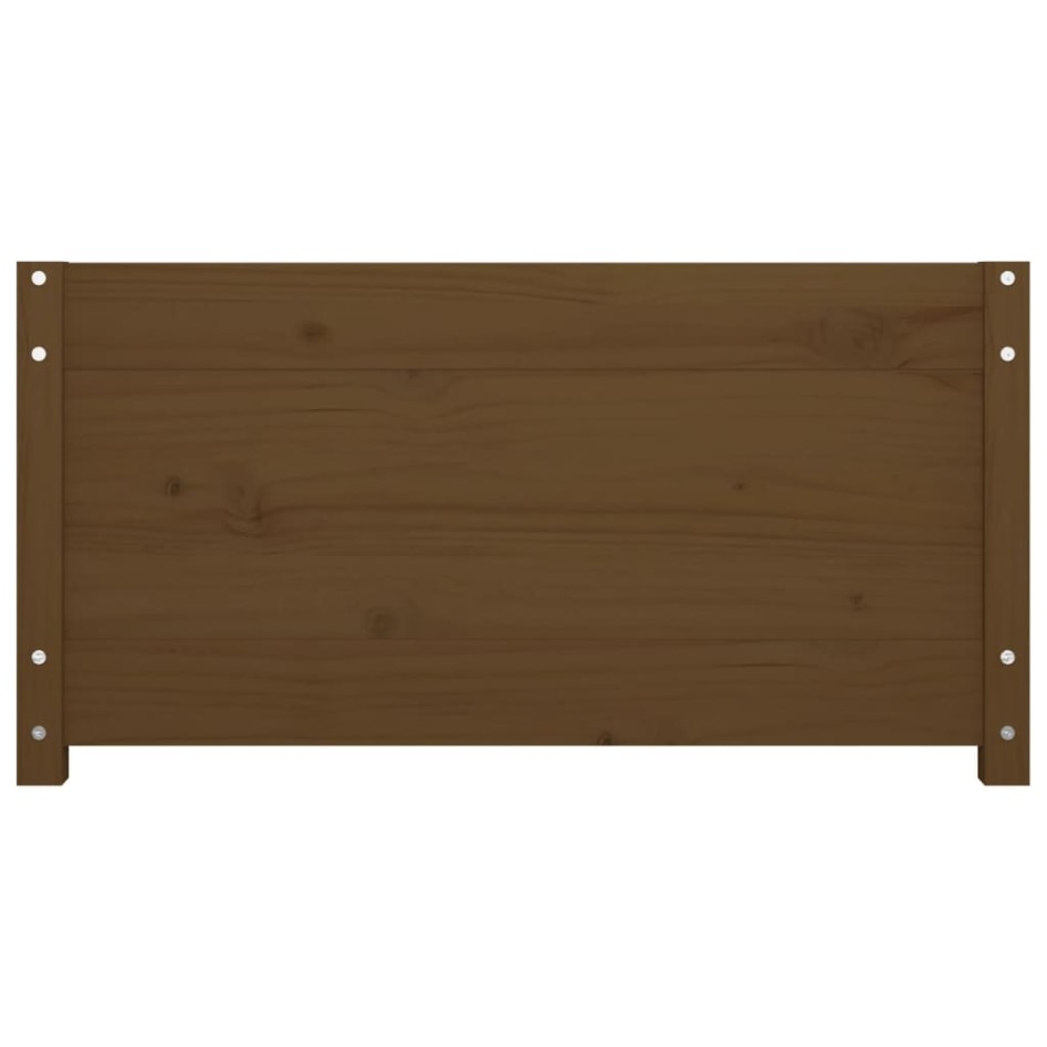 Sofá cama madera maciza de pino marrón miel 90x200