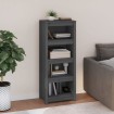 Estantería madera maciza de pino gris 50 x 35 x 125,5 cm