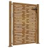 Puerta de jardín acero corten diseño cuadrado 105x155