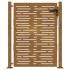 Puerta de jardín acero corten diseño cuadrado 105x155