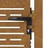Puerta de jardín acero corten diseño cuadrado 105x155