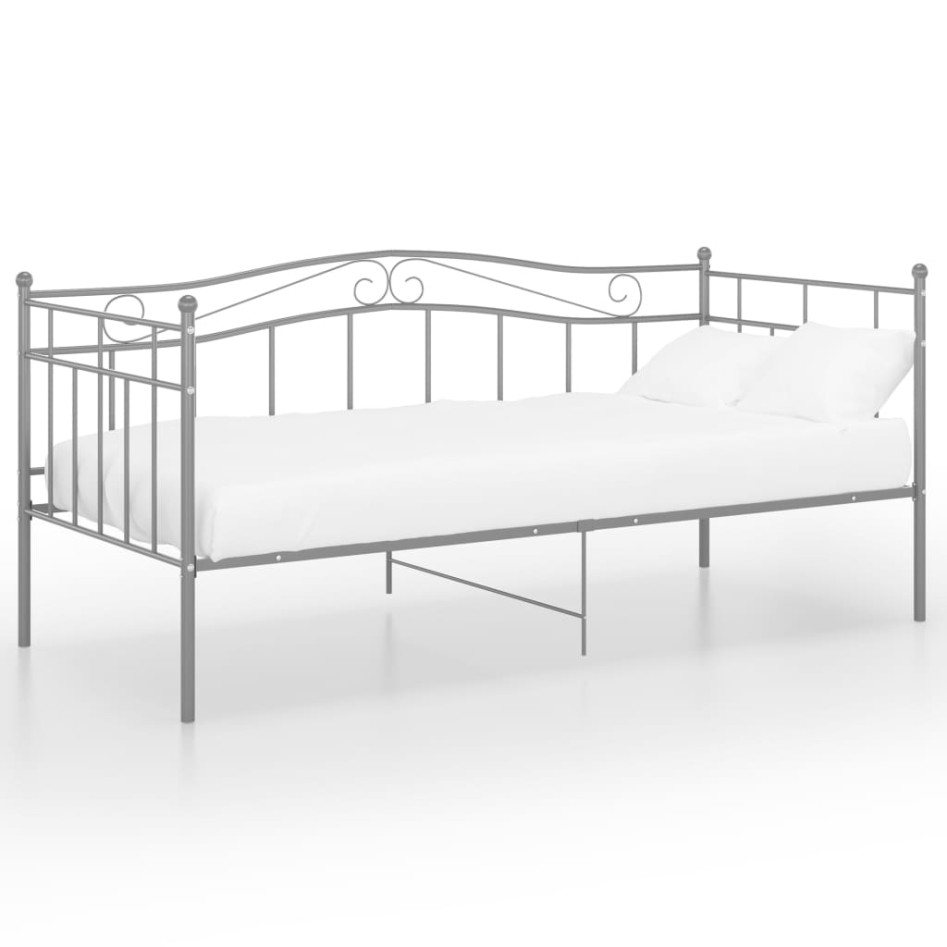 Estructura de sofá cama metal gris 90x200