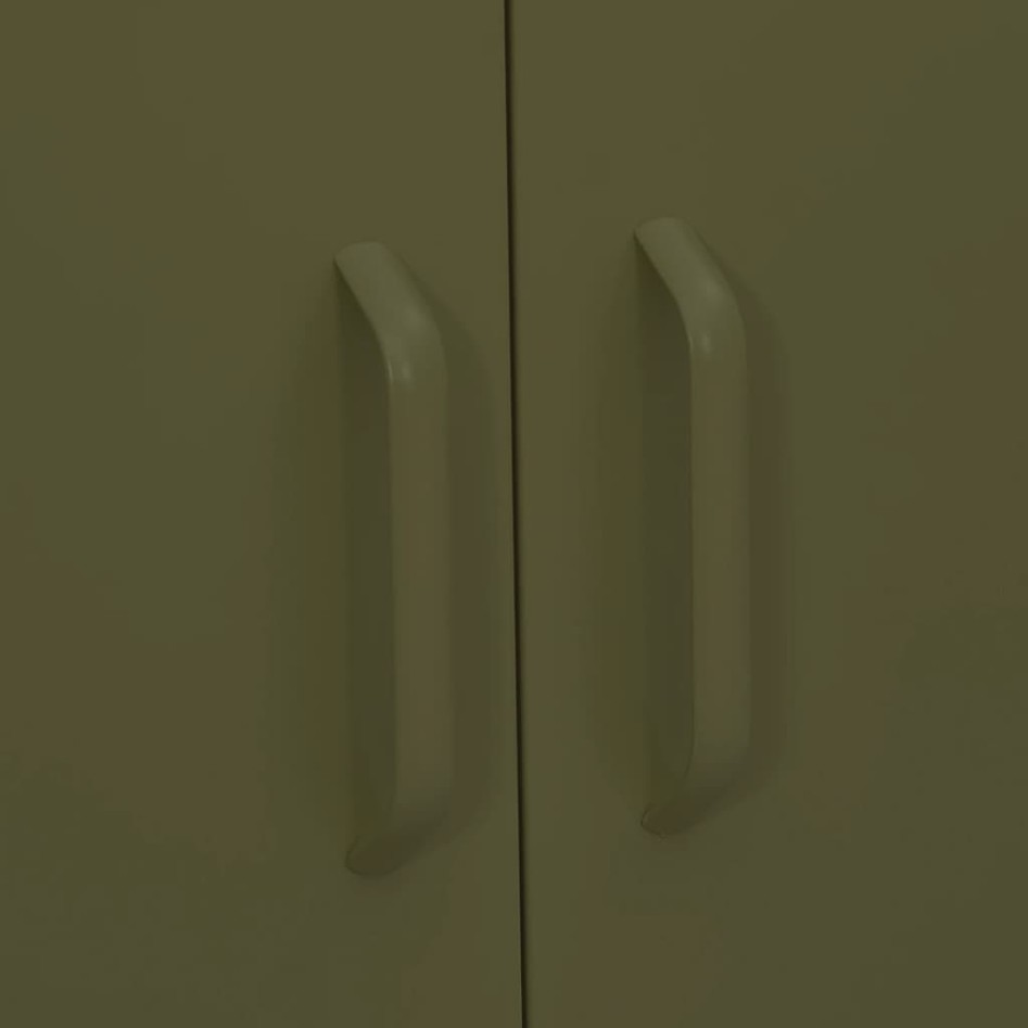 Armario de almacenamiento acero verde oliva 80x35x101,5