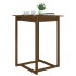 Mesa alta de bar madera maciza de pino marrón miel 80x80x110