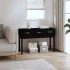 Mesa consola madera maciza de pino negro 114x40x75