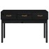 Mesa consola madera maciza de pino negro 114x40x75