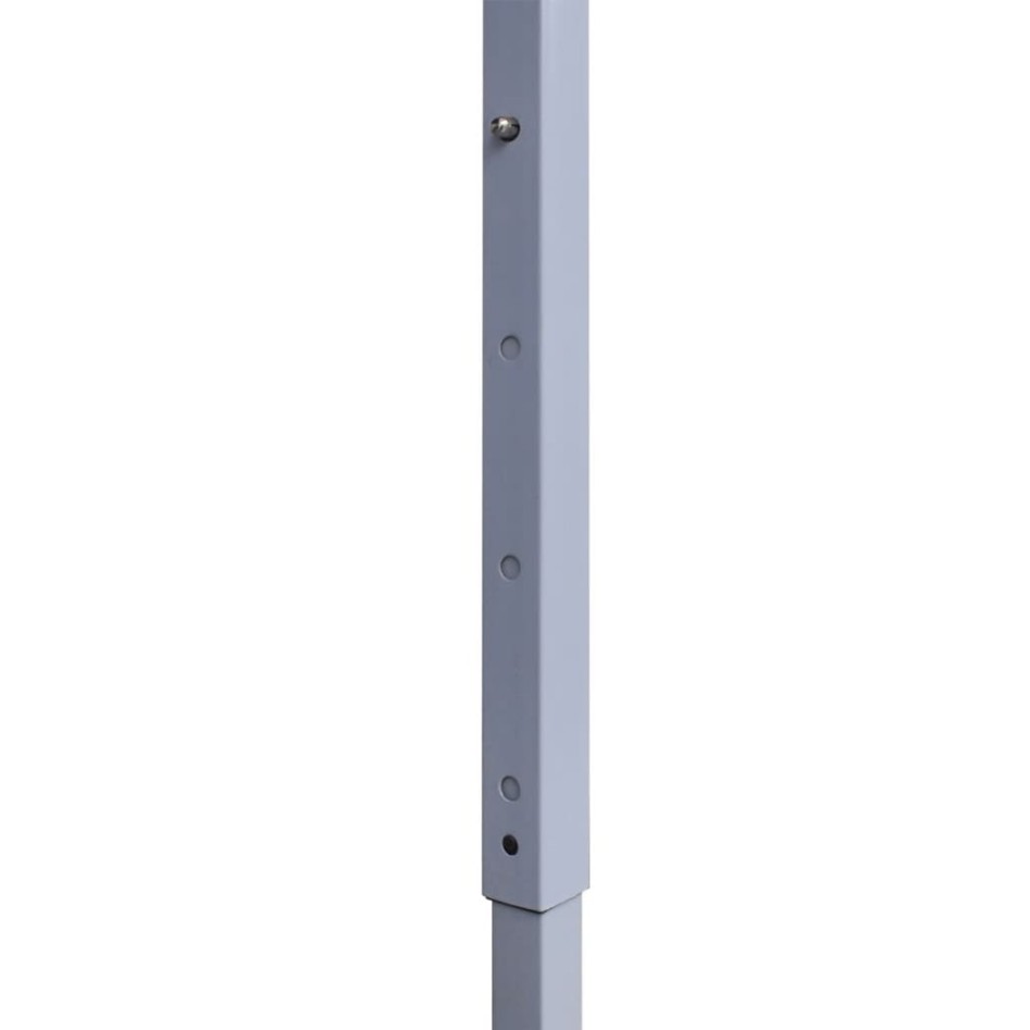 Carpa plegable profesional con 2 paredes acero blanco 3x3