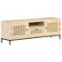 Mueble para TV madera maciza mango y caña natural 120x30x40