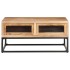 Mesa de centro de madera maciza de acacia 90x60x40