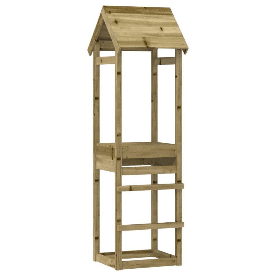 Torre de juegos madera pino impregnada 53x46,5x194