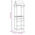 Torre de juegos madera pino impregnada 53x46,5x194
