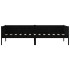 Sofá cama madera maciza de pino negro 80x200