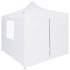Carpa plegable profesional con 4 paredes acero blanco 2x2