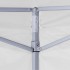 Carpa plegable profesional con 4 paredes acero blanco 2x2