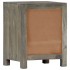 Mesita de noche madera maciza de mango gris 40x30x50