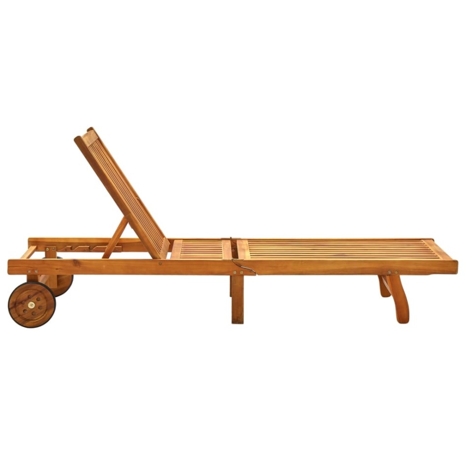 Tumbona de madera maciza de