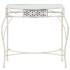 Mesa auxiliar estilo francés metal 82x39x76 cm