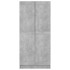Armario de madera contrachapada gris hormigón 82,5x51,5x180