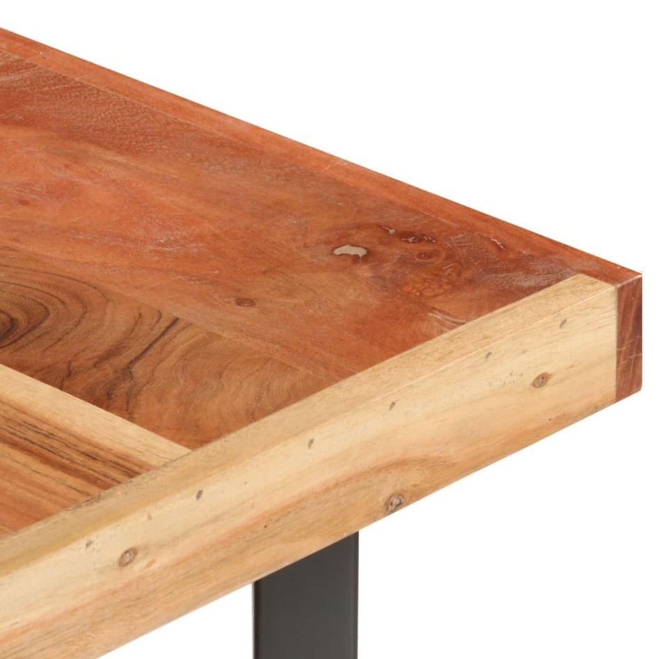 Mesa de centro de madera maciza de acacia 142x90x42