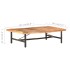 Mesa de centro de madera maciza de acacia 142x90x42