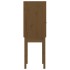 Aparador alto madera maciza de pino marrón miel 60x40x120