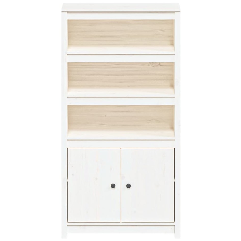 Aparador alto madera maciza de pino blanco 80x35x154