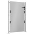 Puerta de jardín acero corten 105x155