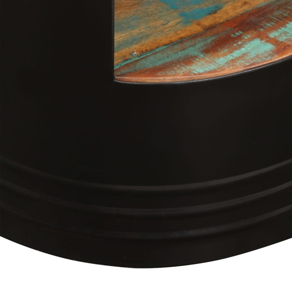 Mesa de centro de madera maciza reciclada 43x55