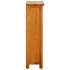 vidaX Estantería madera maciza de roble 45x22,5x82